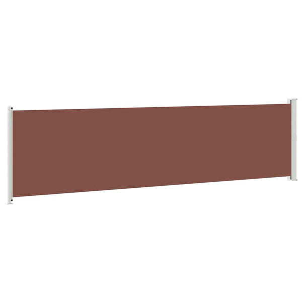 Seitenmarkise Ausziehbar 600x160 cm Braun