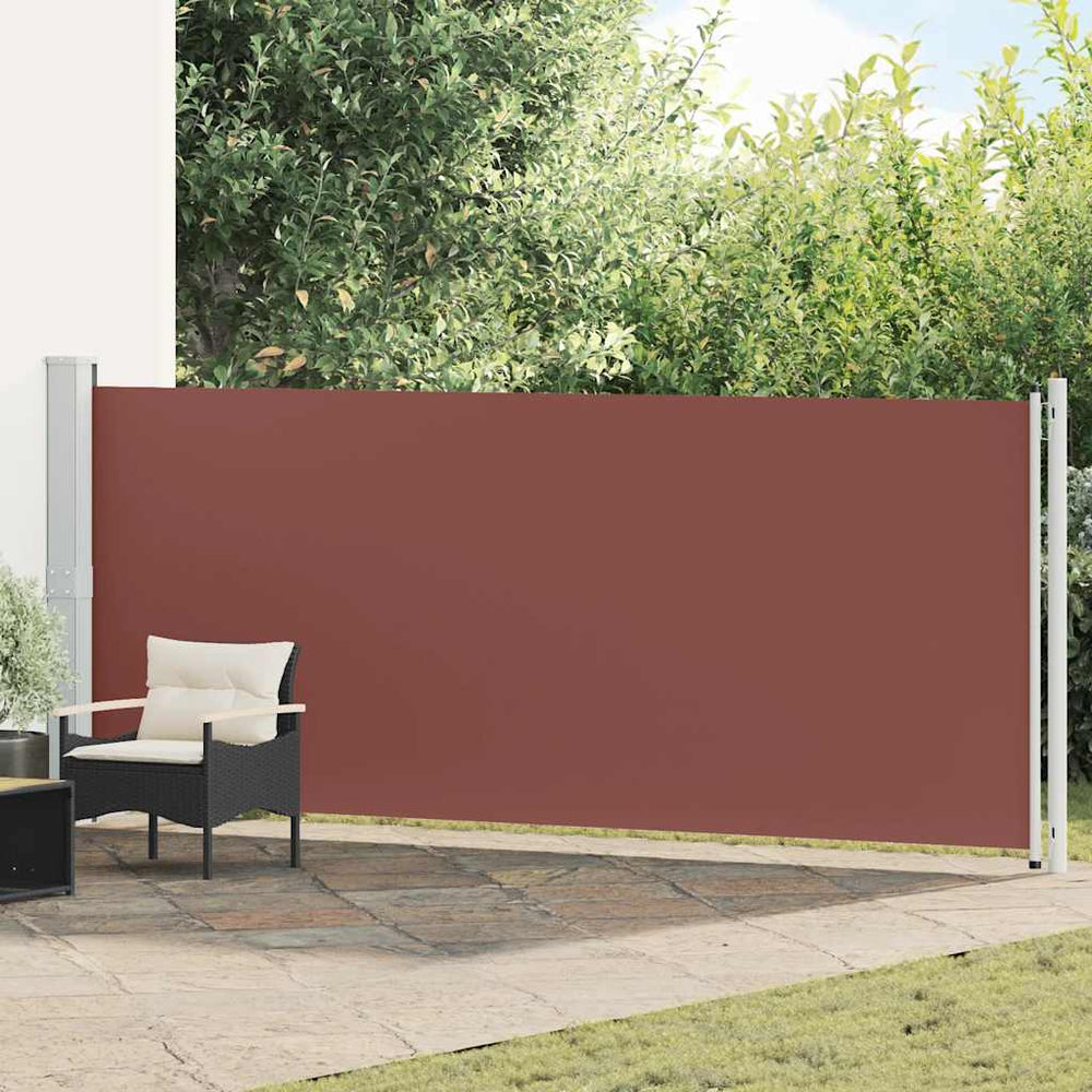 vidaXL Store latéral rétractable 600x160 cm Marron