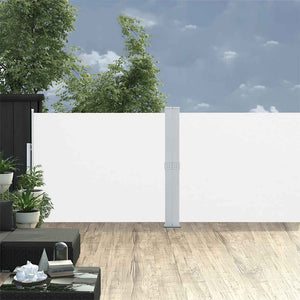 Ausziehbare Seitenmarkise 140x1200 cm Creme