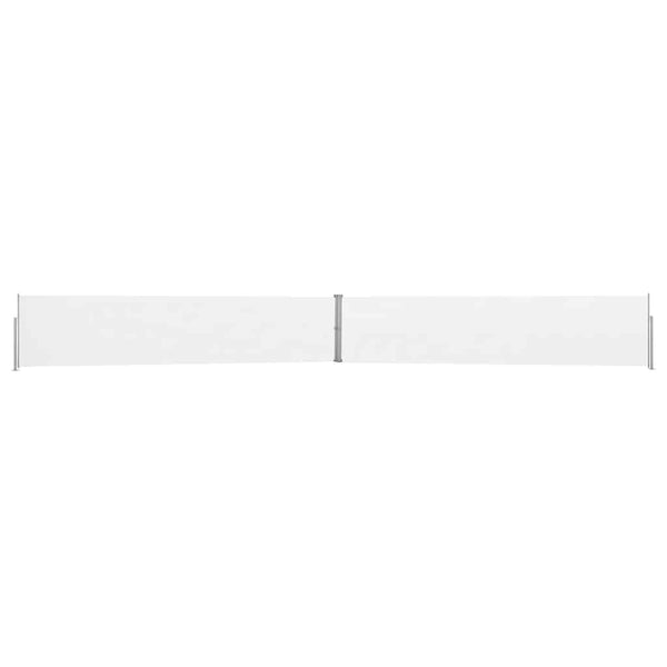 Ausziehbare Seitenmarkise 140x1200 cm Creme