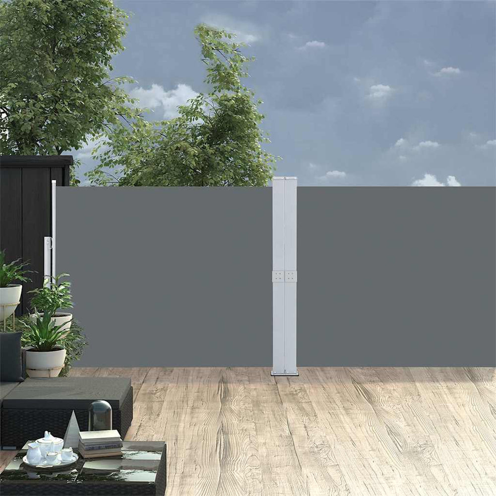 vidaXL Store latéral rétractable 140x1200 cm Anthracite