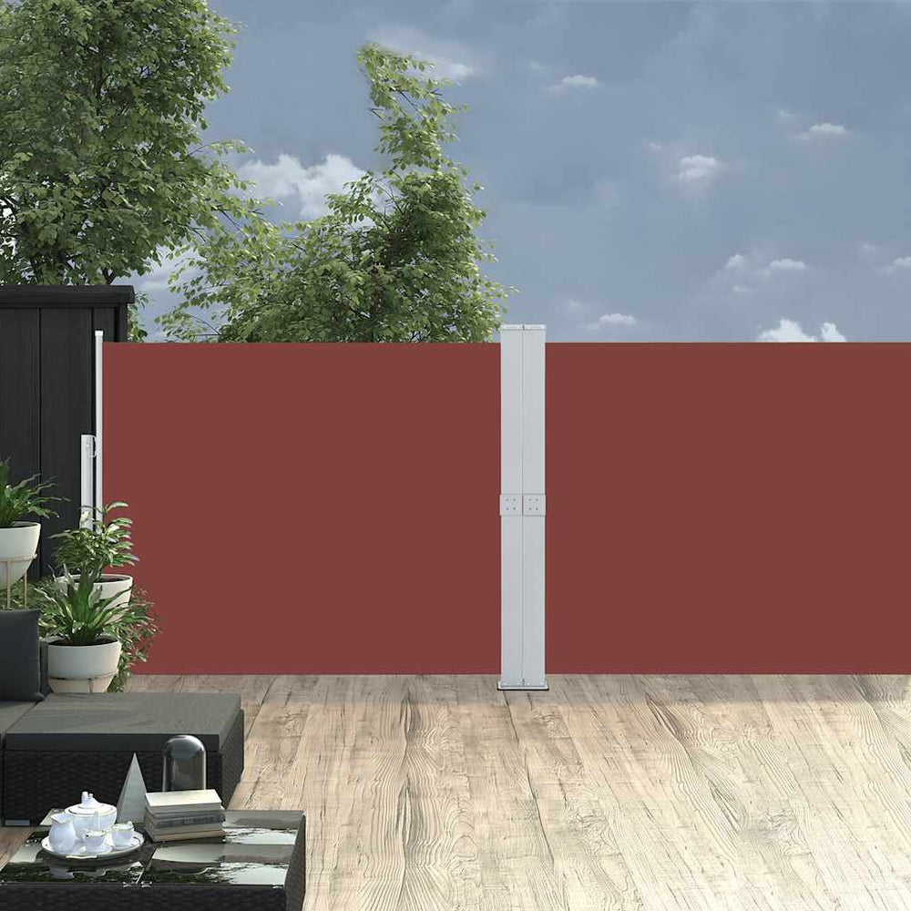 vidaXL Store latéral rétractable 140x1200 cm Marron