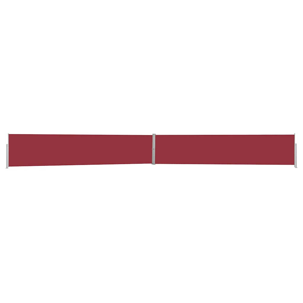 vidaXL Auvent latéral rétractable 140x1200 cm Rouge