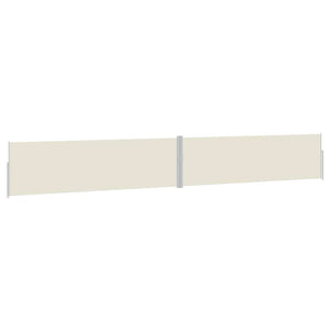 Ausziehbare Seitenmarkise 170x1200 cm Creme