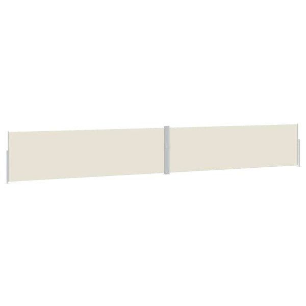 Ausziehbare Seitenmarkise 170x1200 cm Creme