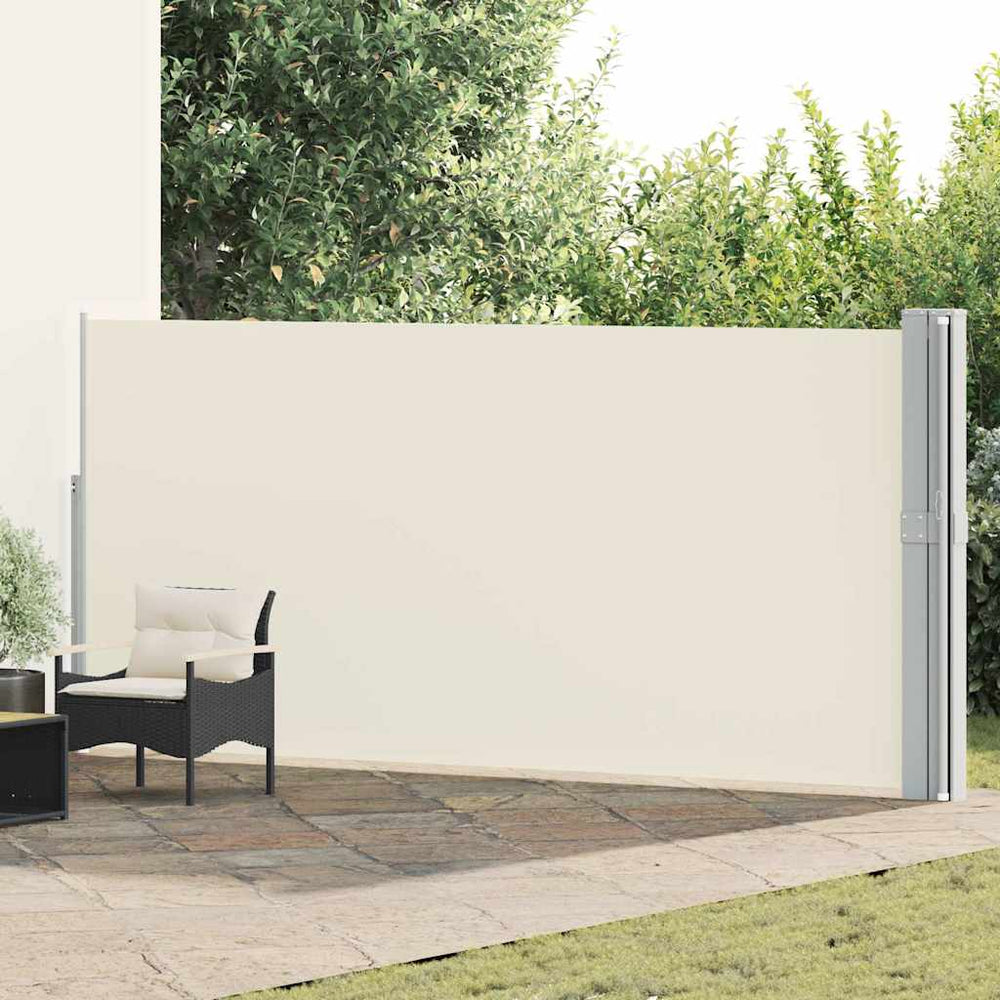 vidaXL Store latéral rétractable 170x1200 cm Crème