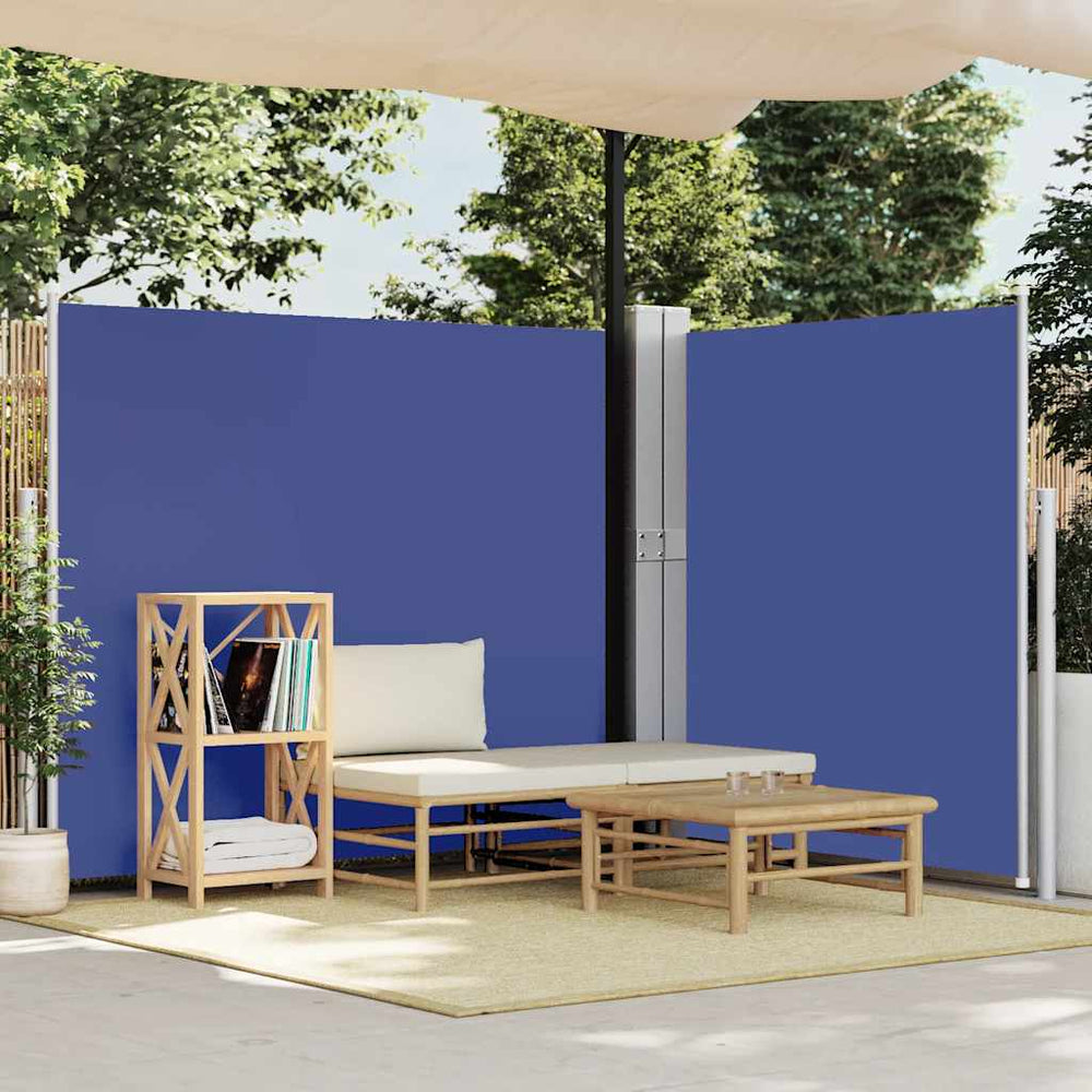vidaXL Auvent latéral rétractable 170x1200 cm Bleu
