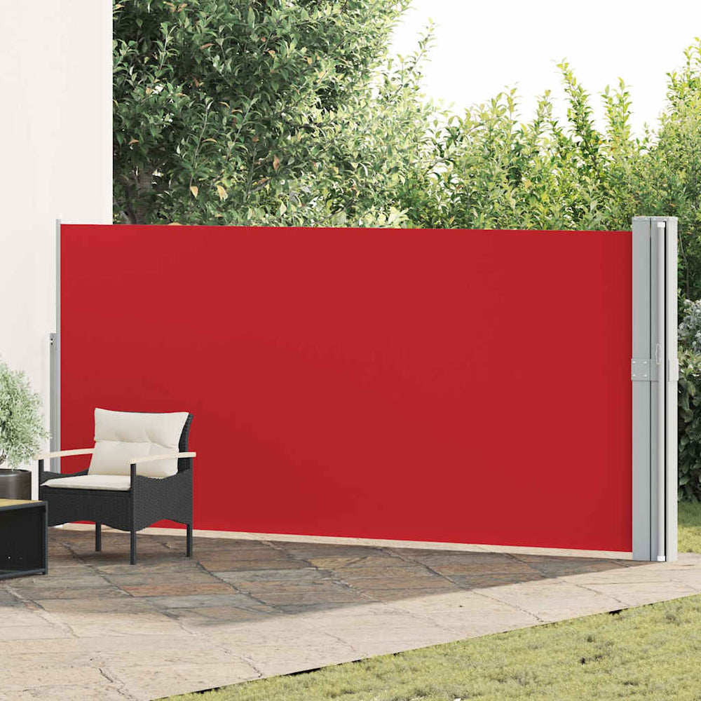 vidaXL Store latéral rétractable 170x1200 cm Rouge