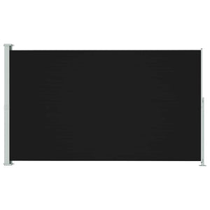 Seitenmarkise Ausziehbar 180x300 cm Schwarz
