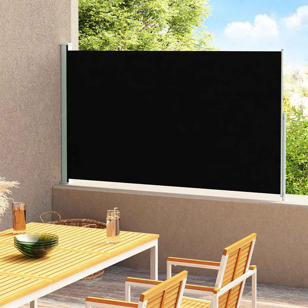 vidaXL Store latéral rétractable 180x300 cm Noir