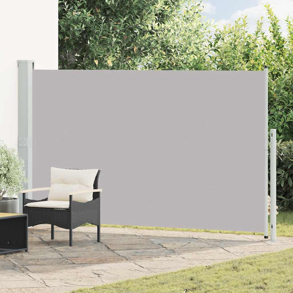 Seitenmarkise Ausziehbar 180x300 cm Grau