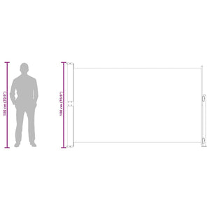 Seitenmarkise Ausziehbar 180x300 cm Braun