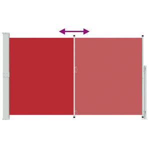 Seitenmarkise Ausziehbar 180x300 cm Rot