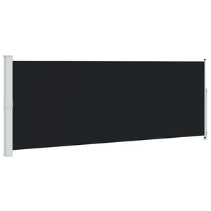 Seitenmarkise Ausziehbar 180x500 cm Schwarz