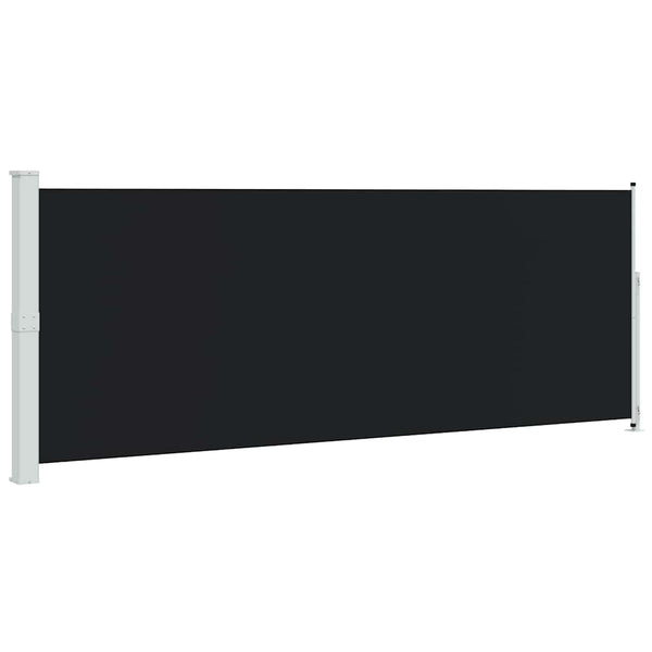 Seitenmarkise Ausziehbar 180x500 cm Schwarz