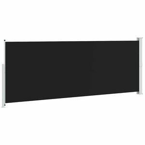 Seitenmarkise Ausziehbar 180x500 cm Schwarz