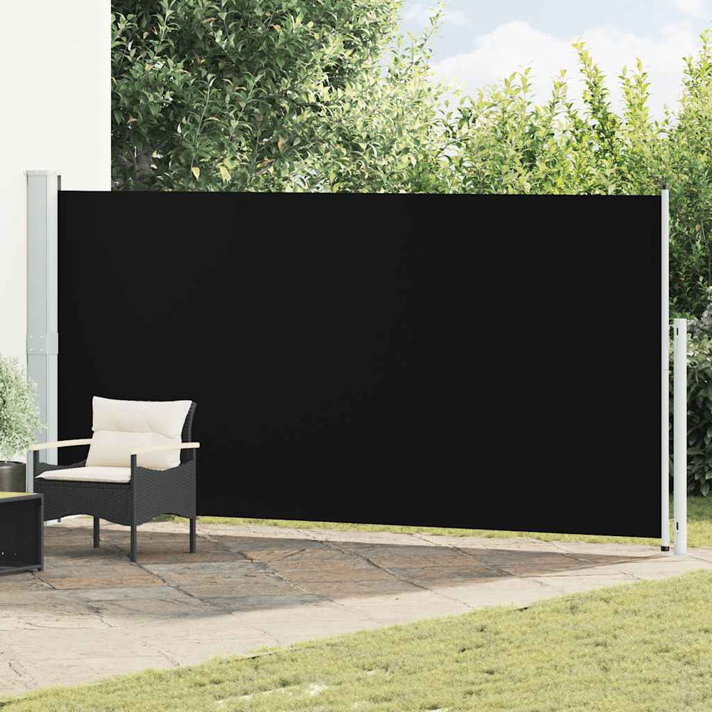 vidaXL Store latéral rétractable 180x500 cm Noir