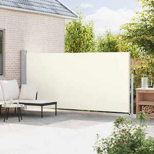 Seitenmarkise Ausziehbar 180x500 cm Creme