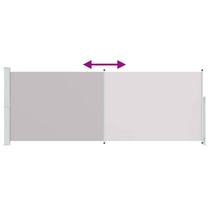 Seitenmarkise Ausziehbar 180x500 cm Grau