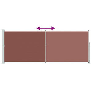 Seitenmarkise Ausziehbar 180x500 cm Braun