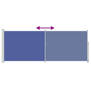 Seitenmarkise Ausziehbar 180x500 cm Blau