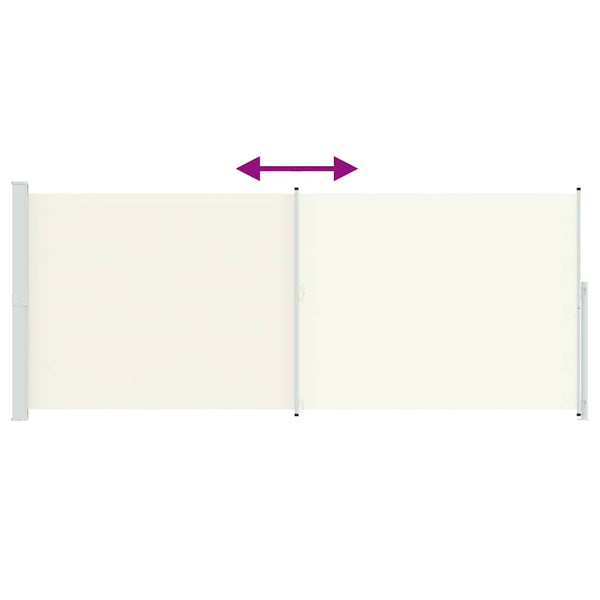 Seitenmarkise Ausziehbar 200x500 cm Creme