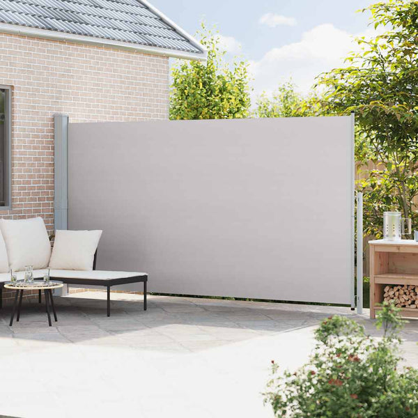 Seitenmarkise Ausziehbar 200x500 cm Grau