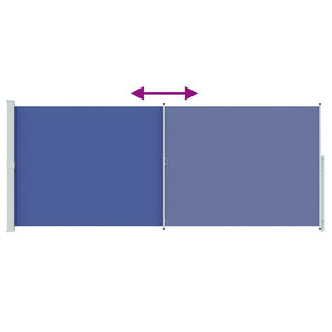 Seitenmarkise Ausziehbar 200x500 cm Blau