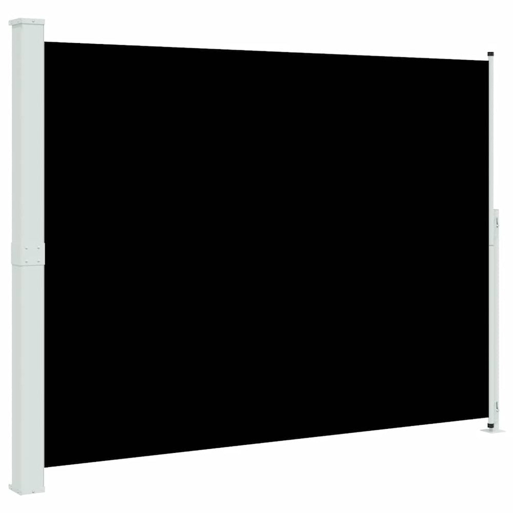 Seitenmarkise Ausziehbar 220x300 cm Schwarz