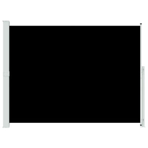 Seitenmarkise Ausziehbar 220x300 cm Schwarz