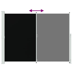 Seitenmarkise Ausziehbar 220x300 cm Schwarz