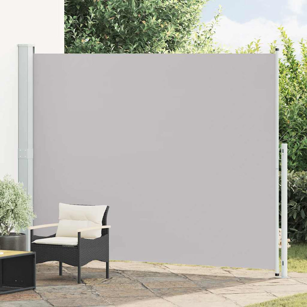 Seitenmarkise Ausziehbar 220x300 cm Grau