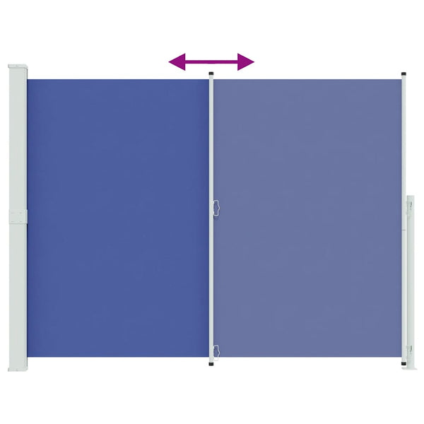 Seitenmarkise Ausziehbar 220x300 cm Blau