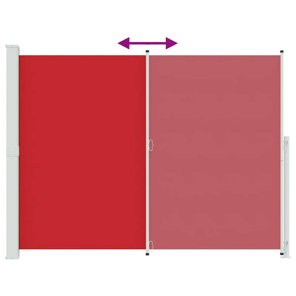 Seitenmarkise Ausziehbar 220x300 cm Rot
