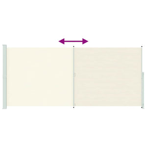 Seitenmarkise Ausziehbar 220x500 cm Creme