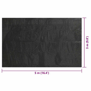 Rechteckige Poolabdeckung 500x300 cm Schwarz
