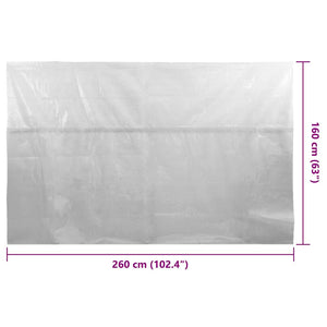 Pool Solarplane PE 260x160 cm Grau