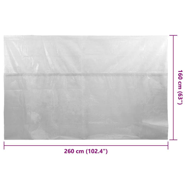 Pool Solarplane PE 260x160 cm Grau