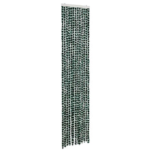Chenille Insektenschutzvorhang Grün/Weiß 56x185cm