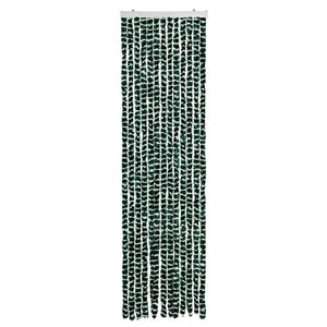 Chenille Insektenschutzvorhang Grün/Weiß 56x185cm
