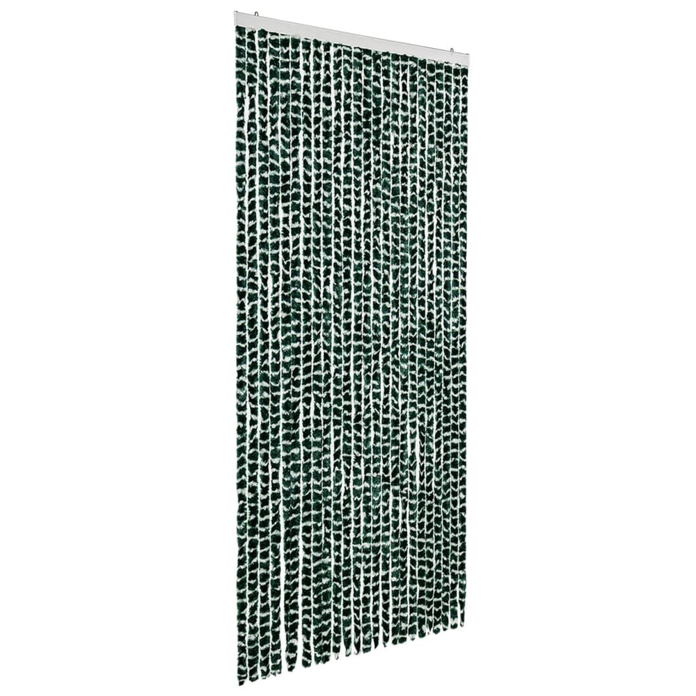 Chenille Insektenschutzvorhang Grün/Weiß 100x220 cm