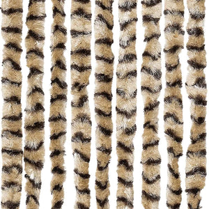 Chenille Insektenschutzvorhang Beige Braun 56x185 cm