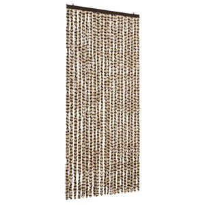 Insektenschutzvorhang Chenille Beige Braun 90x220cm