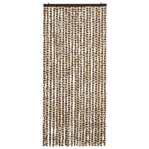 Insektenschutzvorhang Chenille Beige Braun 90x220cm