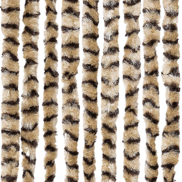 Insektenschutzvorhang Chenille Beige Braun 90x220cm
