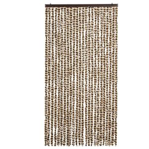 Chenille Insektenschutzvorhang Beige Braun 100x220 cm