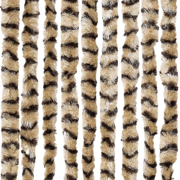 Chenille Insektenschutzvorhang Beige Braun 100x220 cm