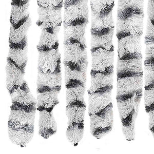 vidaXL Rideau anti-insectes gris clair et foncé 56x185 cm Chenille