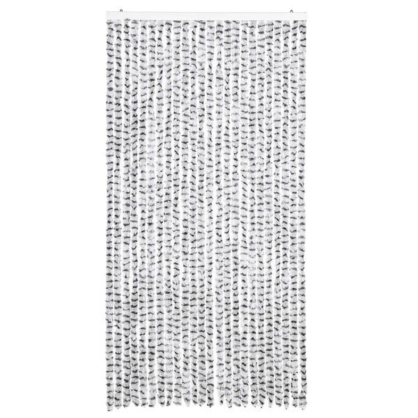 Chenille Insektenschutzvorhang Grau 100x220 cm