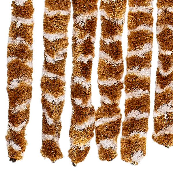 Insektenschutzvorhang Chenille Ocker/Weiß 90x220cm